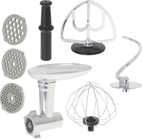 Robot kuzhine planetar, Adler, AD 4221, 7L, 2200W, 6 shpejtësi, mulli mishi 1.5 kg/min, çelik