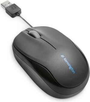 Maus Kensington Pro Fit Retractable K72339EU, me kabllo të tërheqshme, USB, i zi