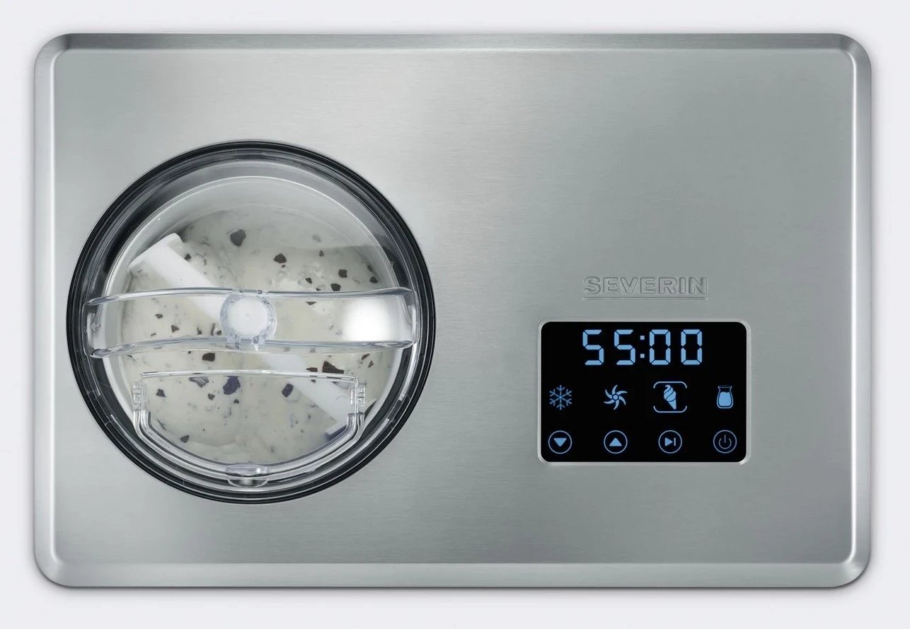 Aparat për akullore Severin EZ 7405, 2L, 180W, argjendtë