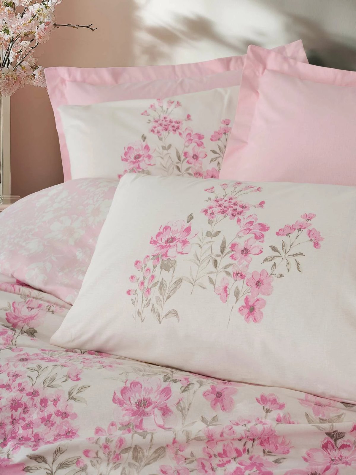 Set mbulesë për jorgan njëpersonësh Ranforce, L'essentiel, Floren, rozë Set mbulesë për jorgan njëpersonësh Ranforce, L'essentiel, Floren, rozë