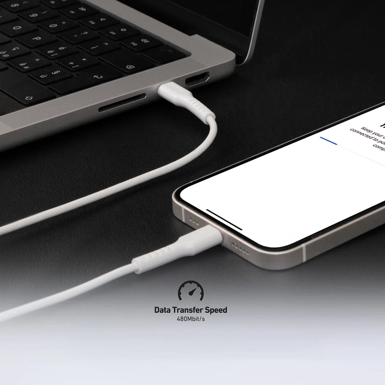 Kabllo USB-C SBS TECABLETCC10W, 1m, 25W, e bardhë