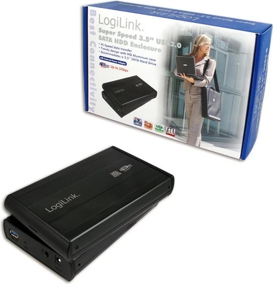 Kasë LogiLink UA0107, 3.5", Serial ATA, 5 Gbit/s, E zezë