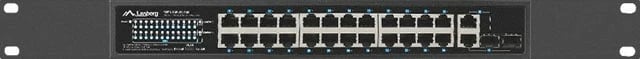 Switch LANBERG Lanberg switch, 24x 100Mb PoE+, 2x Combo, Rack 19" 360W