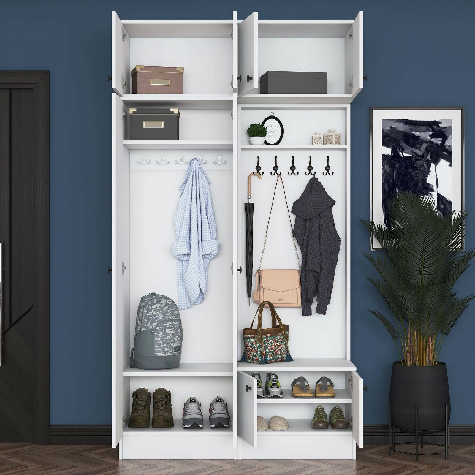 Stendë për korridor, ngjyrë e bardhë, Skye Decor, EA145 - 3841