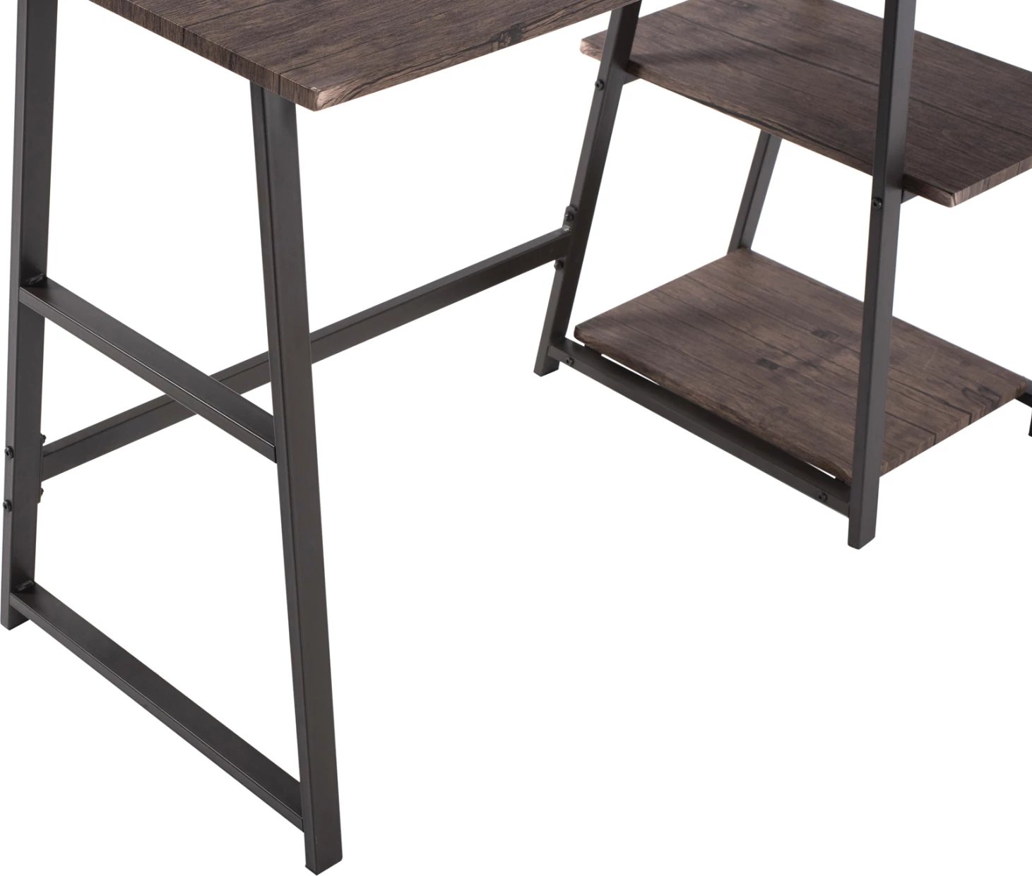 Tavolinë zyre FH9315, metalike, 120Χ50Χ73,5Hcm, e zezë/ e kaftë