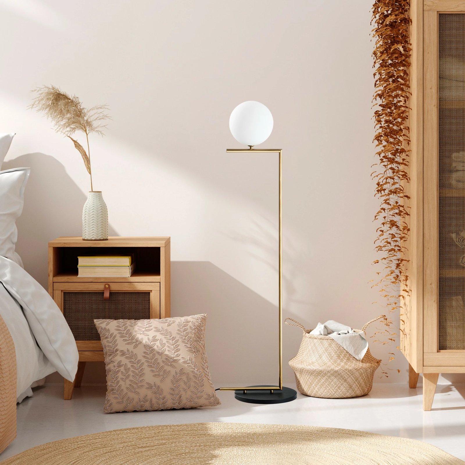 Llambë dyshemeje Opviq, ngjyrë ari, Luminar - 14181