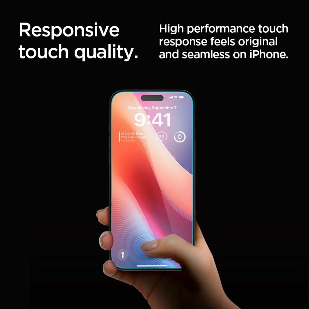 Xham mbrojtës Spigen Glas.tR EZ Fit Privacy për iPhone 16 Pro Max, 2 copë
