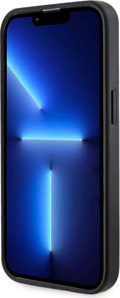 Mbështjellës Guess GUHMP13LP4RPSK për iPhone 13 Pro/13 6.1", hardcase, MagSafe, zi