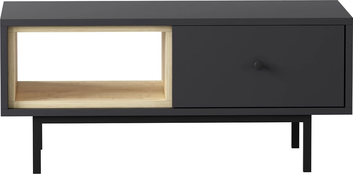 Tavolinë për kafe Hanah Home, ngjyrë natyrale-antracit