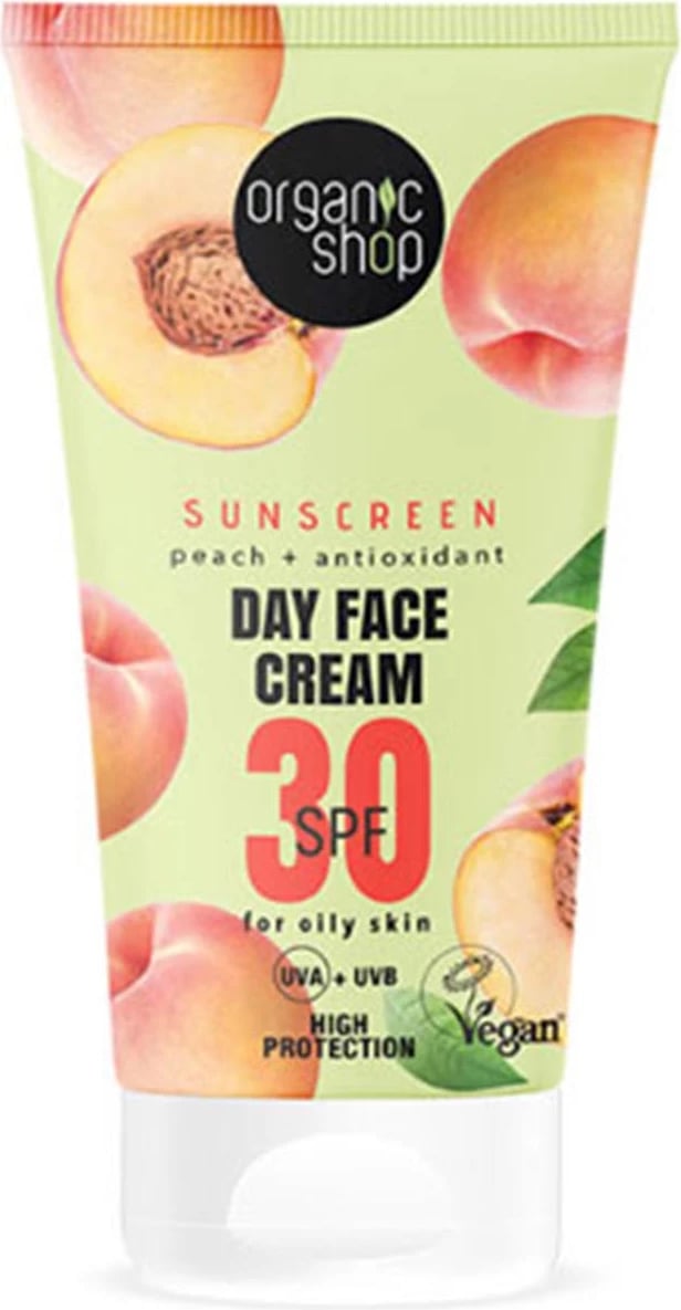 Krem fytyre ditës SPF 30 Organic Shop Peach 50ml
