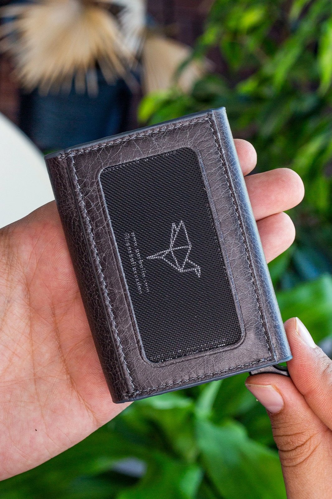 Mbajtës kartelash Zoozie Bags, ngjyrë gri