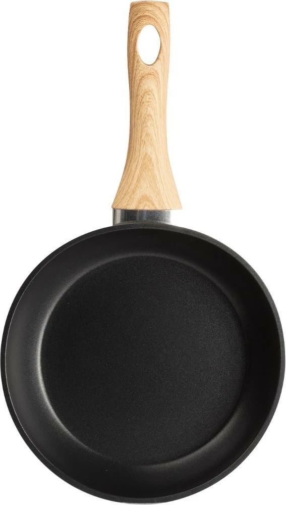 Tigan alumini Nature Lamart LT1244, 28cm, e zezë/kafe