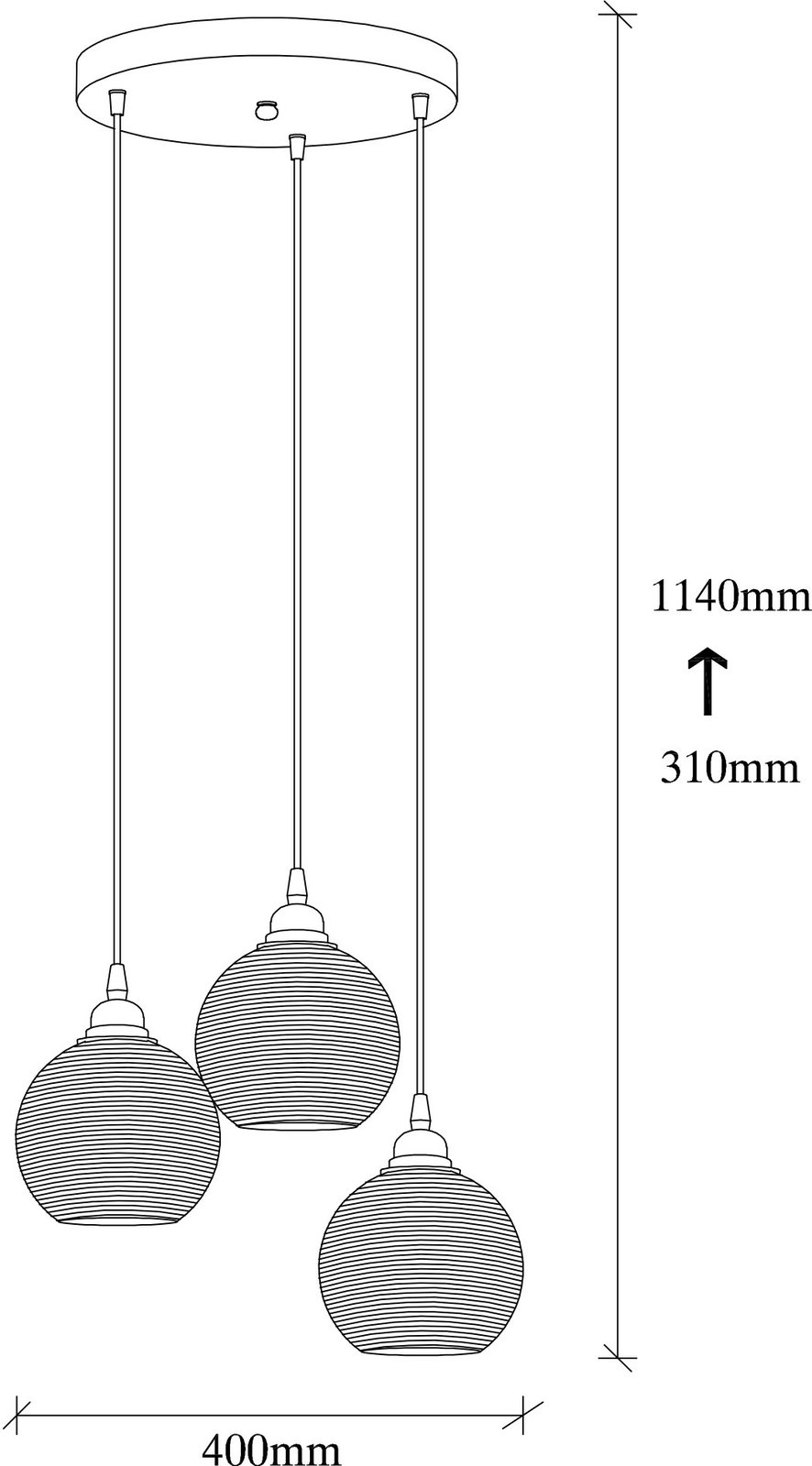 Llambë tavani Opviq, ngjyrë fume, 031