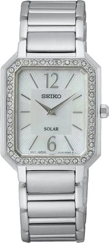 Orë dore SEIKO SUP465P1 për femra, argjendtë