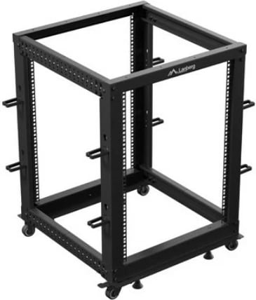 Raft i hapun për servera Lanberg OR01-6115-B, 15U, 600x600 mm, i zi
