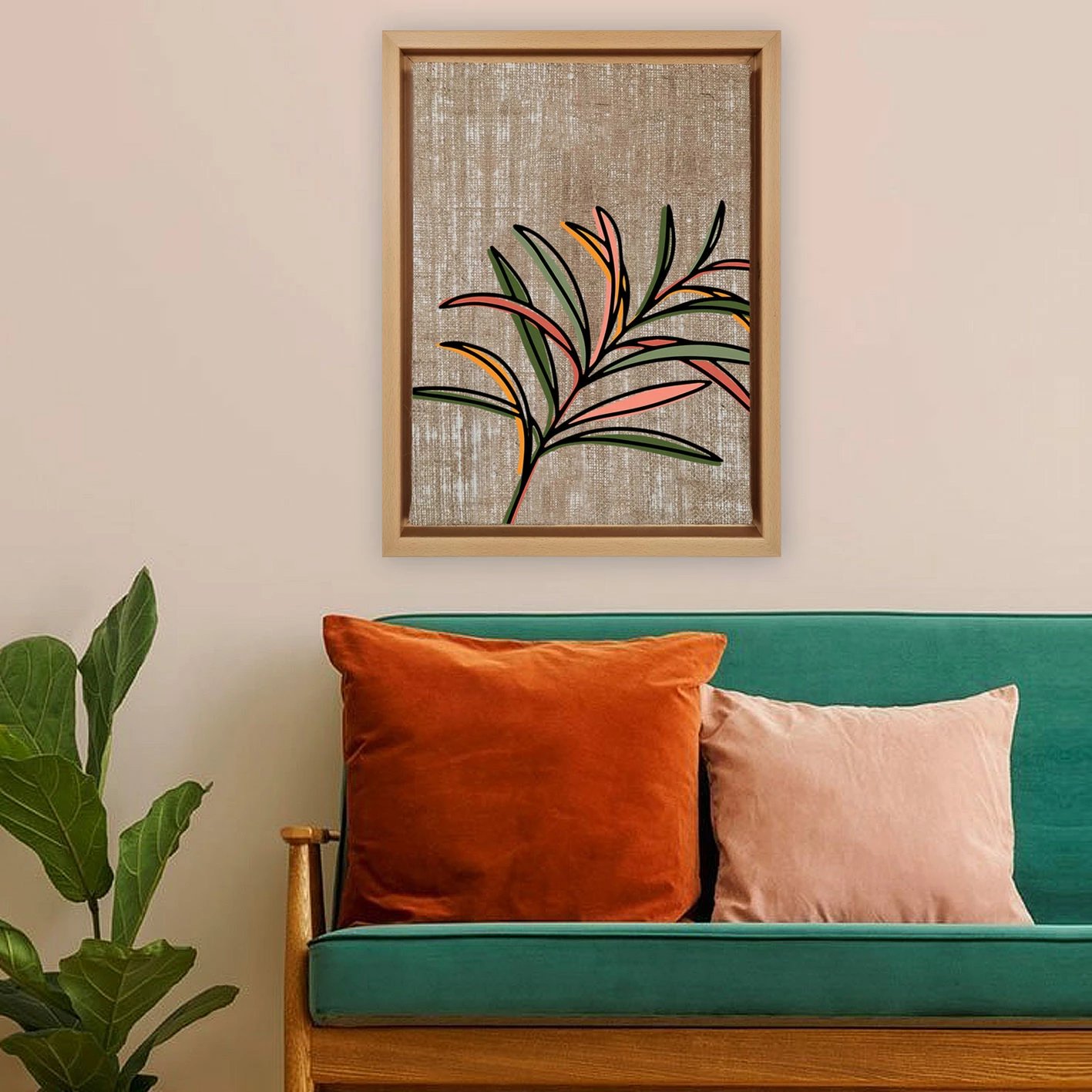 Pikturë dekorative në kanavacë, shumëngjyrëshe, Wallity, LNJ2219387182462 - 66x96cm