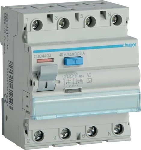 Aksesor elektrik Hager CDC440J, 40 A, gri