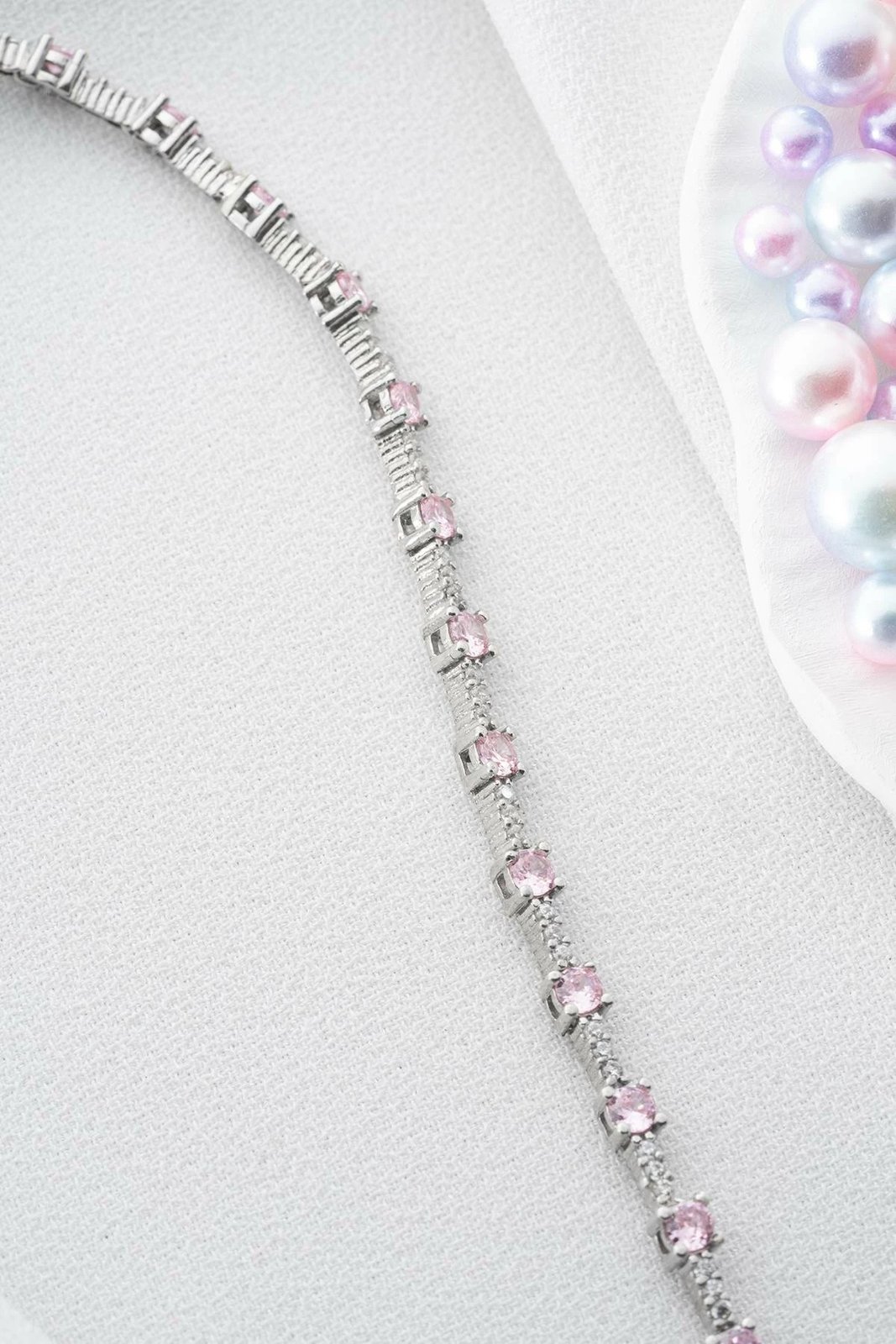 Byzylyk argjendi Jumeon, ngjyrë rozë dhe argjend, NRZ999688