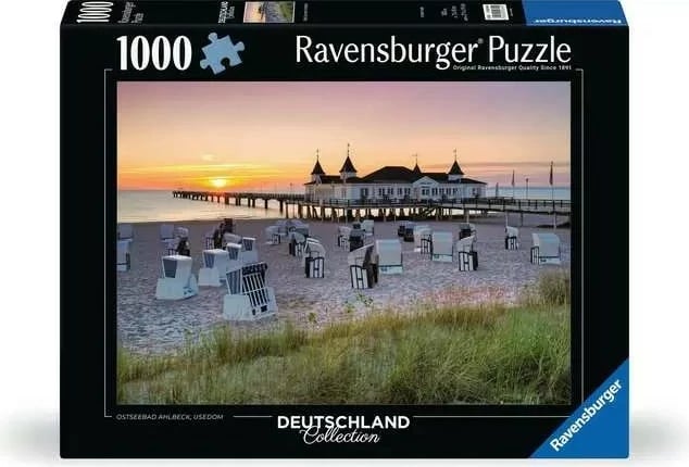 Puzzle Ravensburger Ostseebad Ahlbeck Usedom 1000 pjesë, shumëngjyrësh