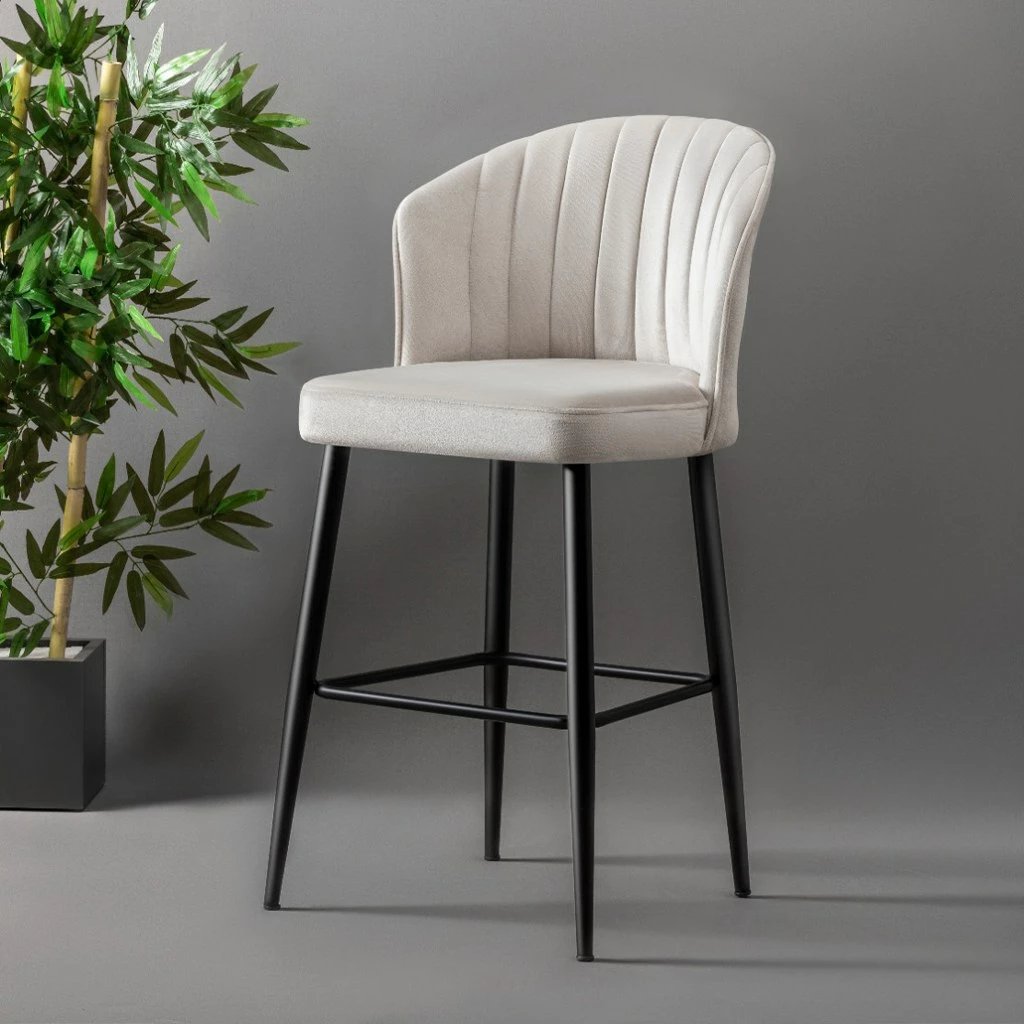 Karrige për bar, set 2 copë, Hanah Home Rubi, krem