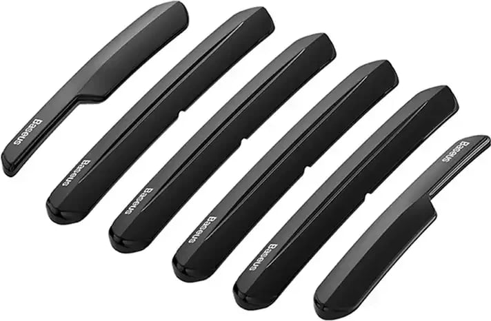 Set mbrojtës bumper për makinë Baseus T-Space, 6 copë, e zezë