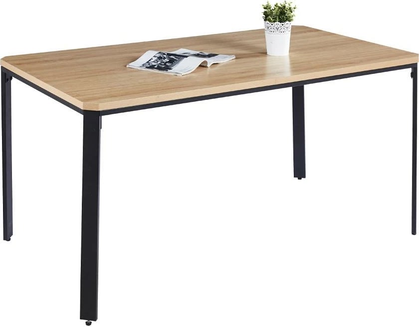 Tavolinë NEXT MDF Veneer dhe Dru Lisi, 160x90x75cm