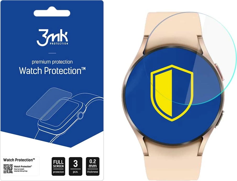 Mbrojtëse ekrani për Samsung Galaxy Watch 4 40mm, 3mk Watch Protection, 3 copë