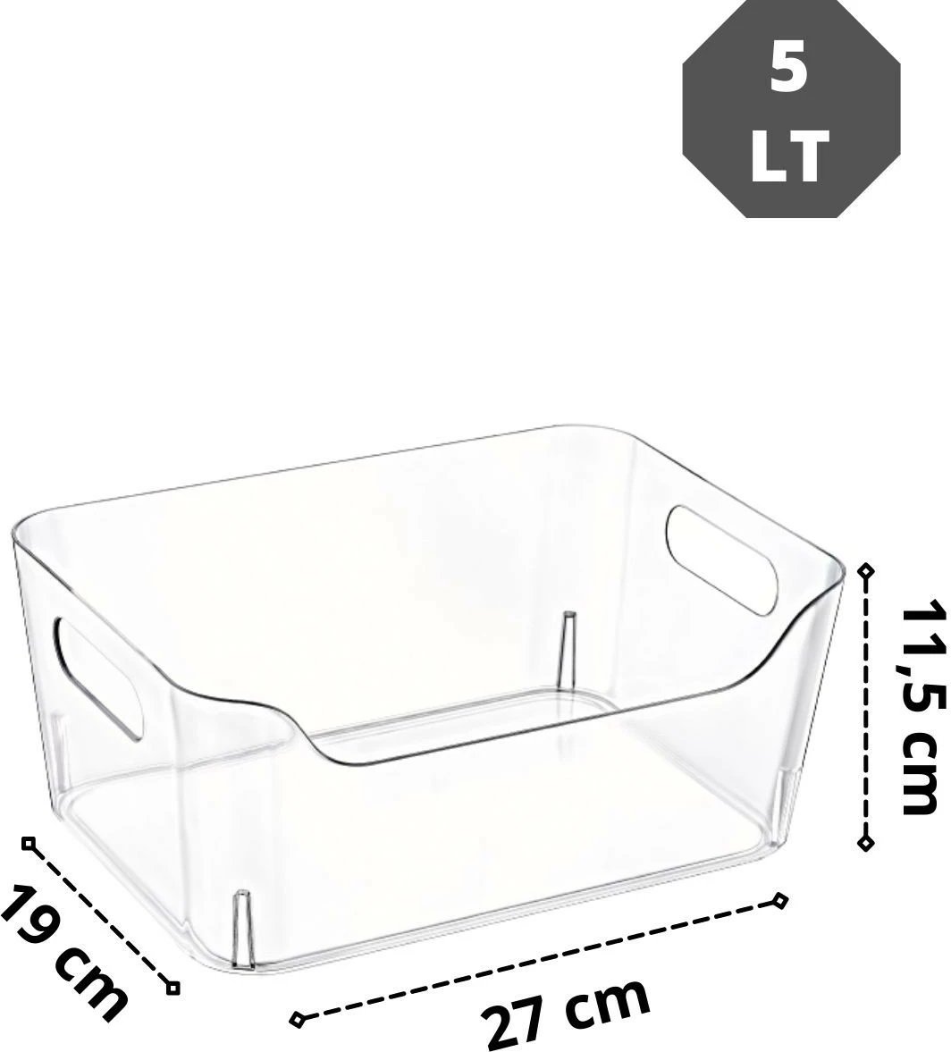 Set organizues frigoriferi (3 copë), Hermia, CLRORG05-3, transparent