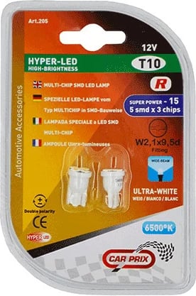 Lampa Led Pozicion 5 Dioda T10 W2.1x9.5d