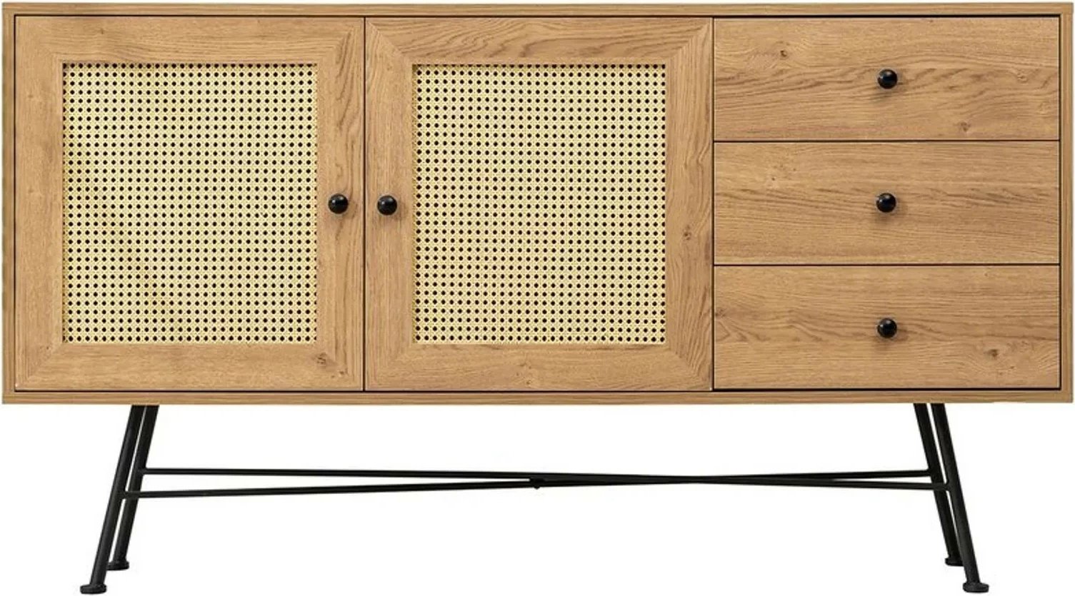 Konsol Nala, ngjyrë natyrale, 160 cm