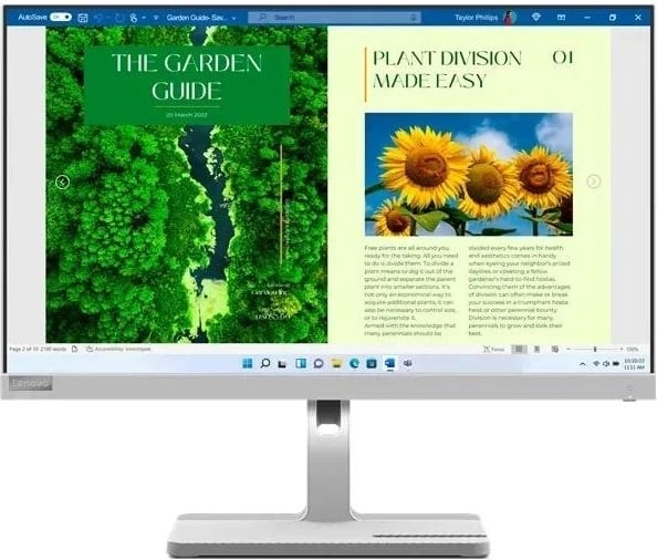 Monitor Lenovo L24m-40, 23.8", Full HD, hiri