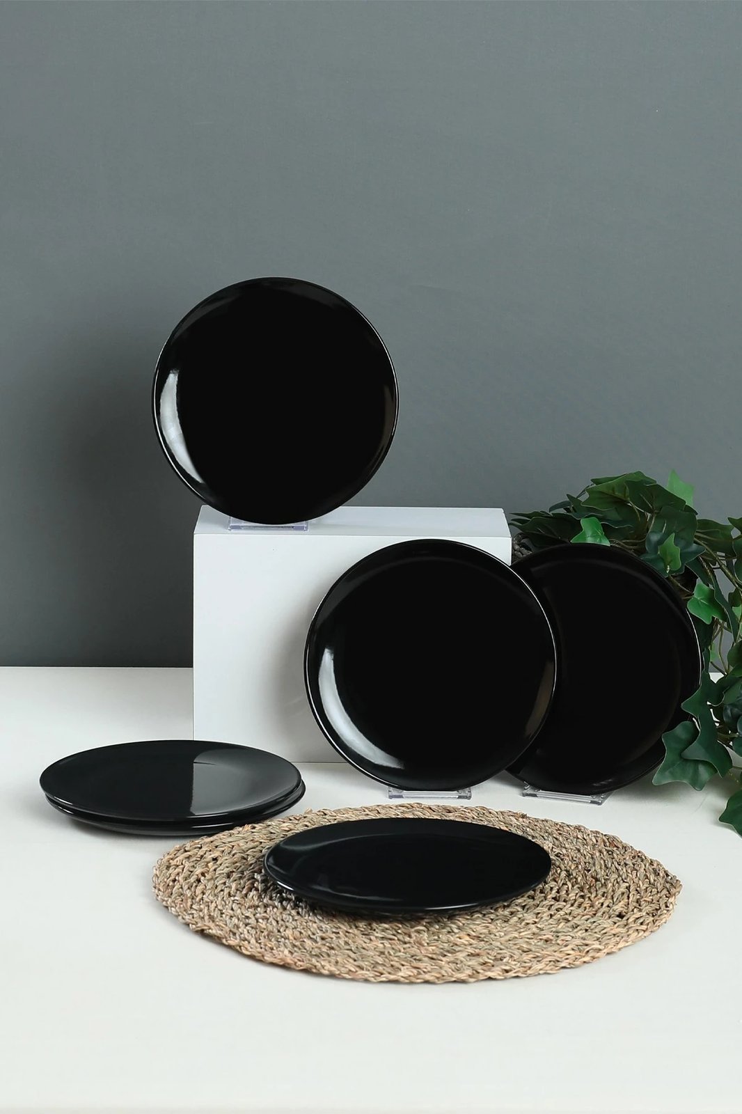 Set pjatash ëmbëlsirash qeramike (6 copë), Hermia Concept, ST025006F650A000000MASD400