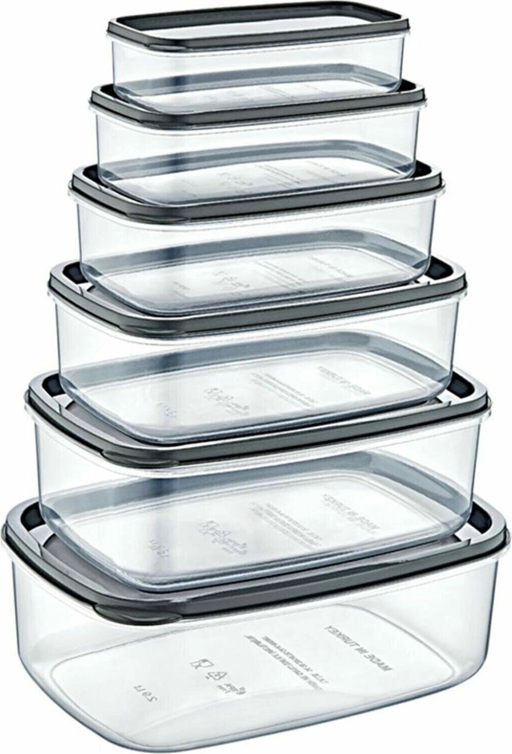 Set kuti për organizim (6 copë), Hermia Concept, ngjyrë antracit