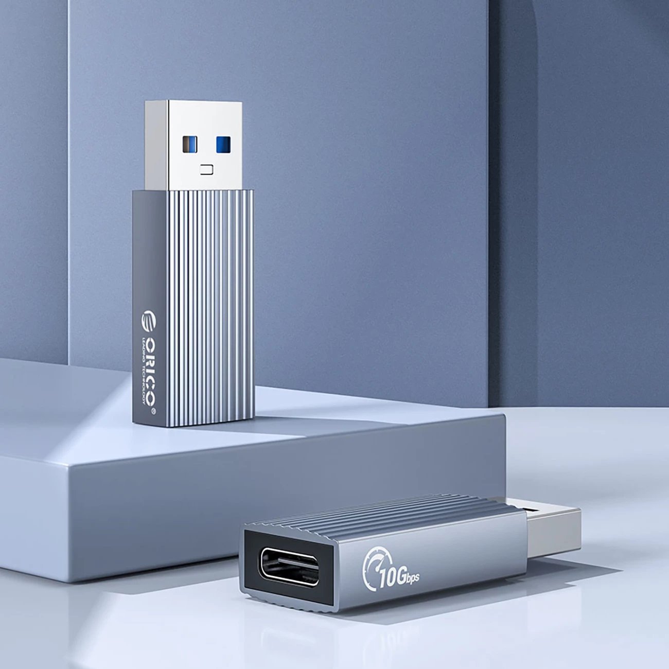 Adapter USB Orico AH-AC10, USB-C në USB-A 3.1, 10Gbps, Gri
