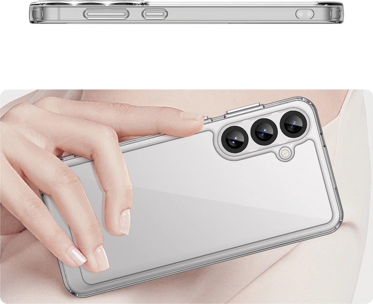 Mbështjellës Hurtel Outer Space Case për Samsung Galaxy A36, Transparent