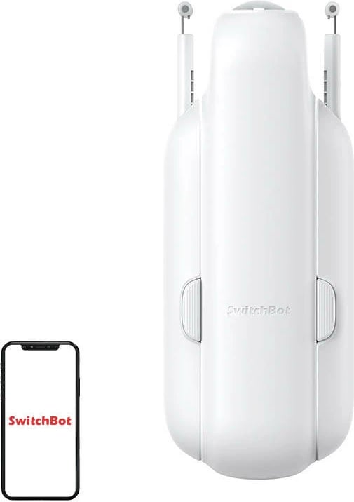 Motor perdeje smart, SwitchBot Curtain U Rail 3, Bluetooth, kapacitet ngritës deri 16 kg, bateri e rikarikueshme, U-rail, i bardhë