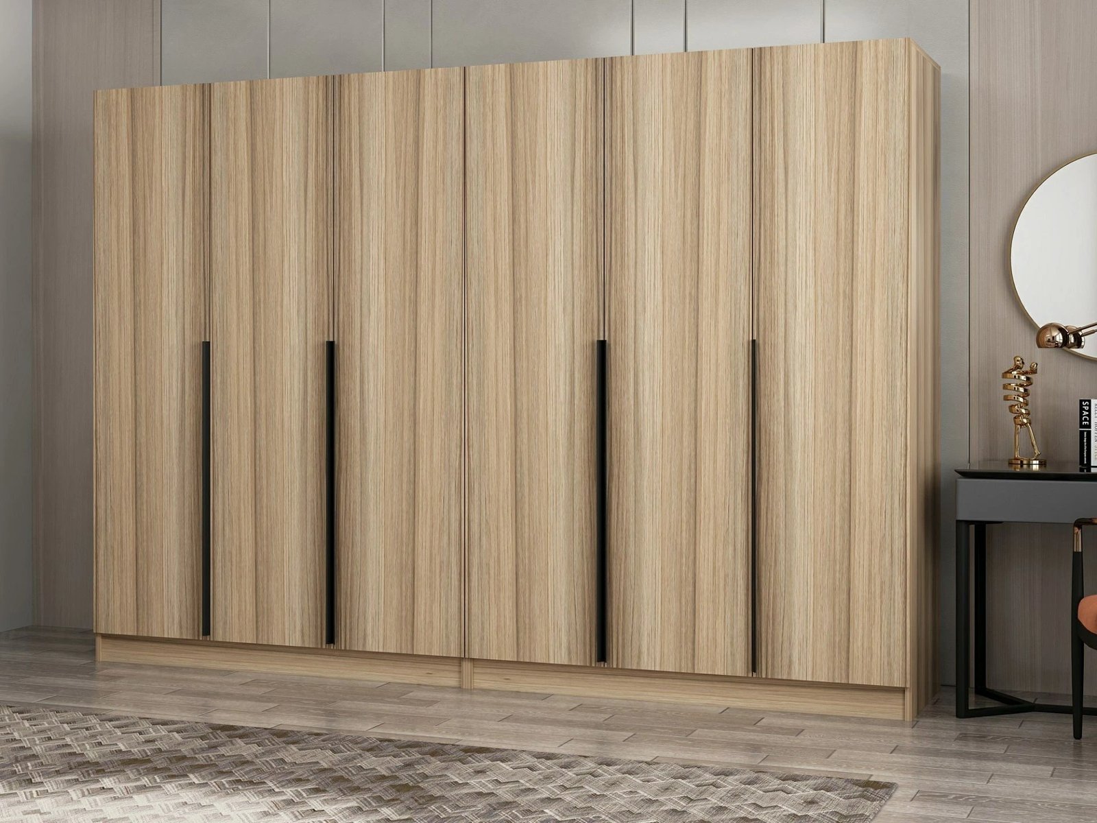 Dollap për dhomë gjumi, ngjyrë lisi, Skye Decor Kale Plus - 7797