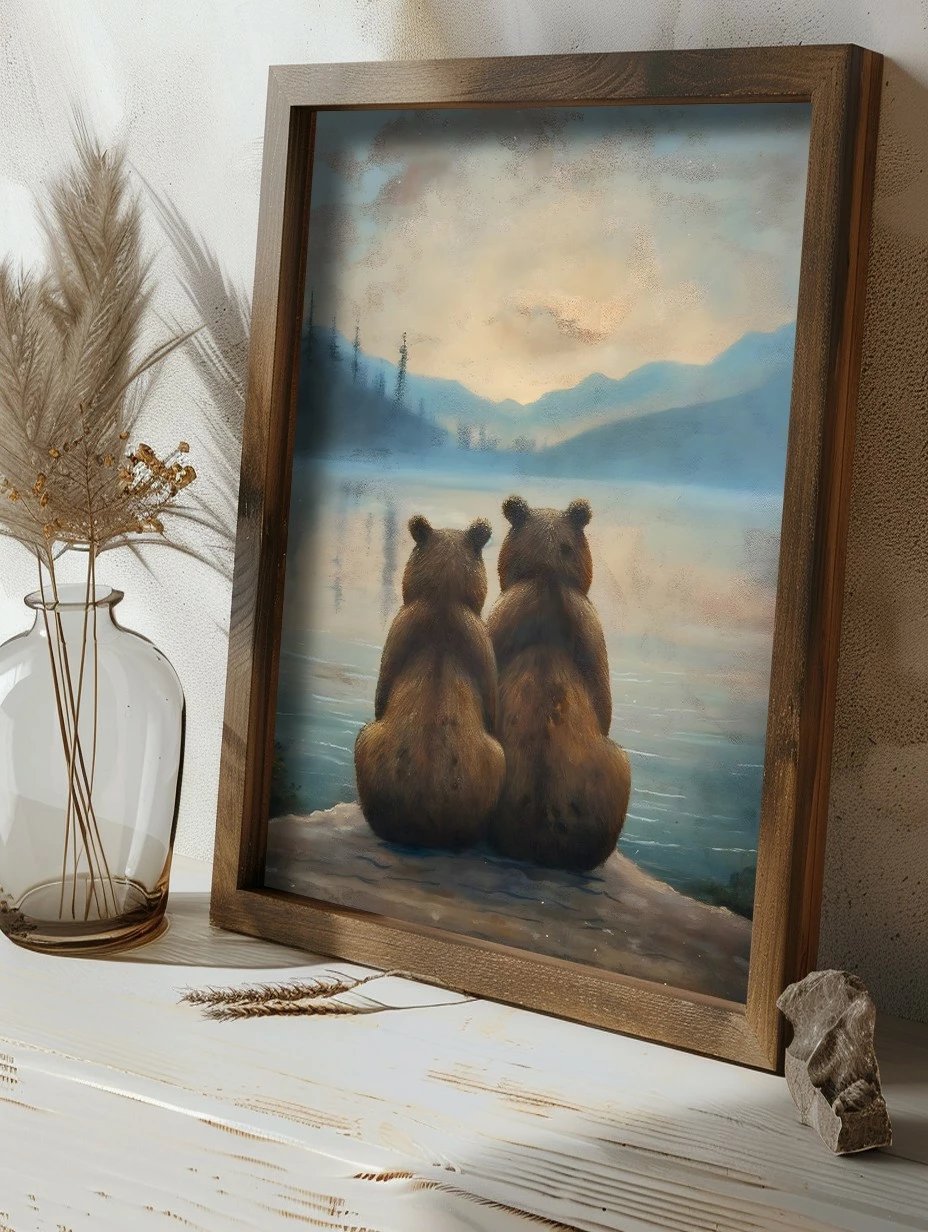 Pikturë dekorative me kornizë MDF, Wallity, GE231-L