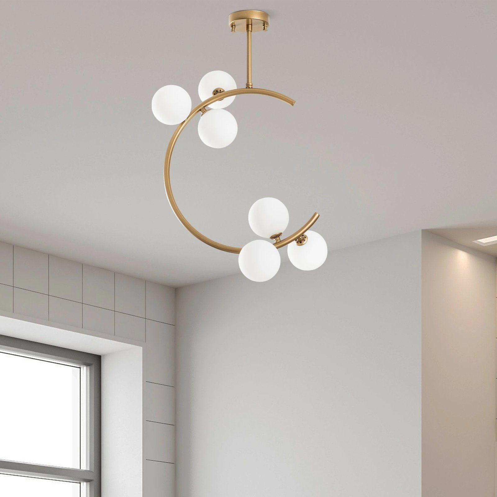 Llambë varëse Opviq, ngjyrë ari, Luminar - 14126