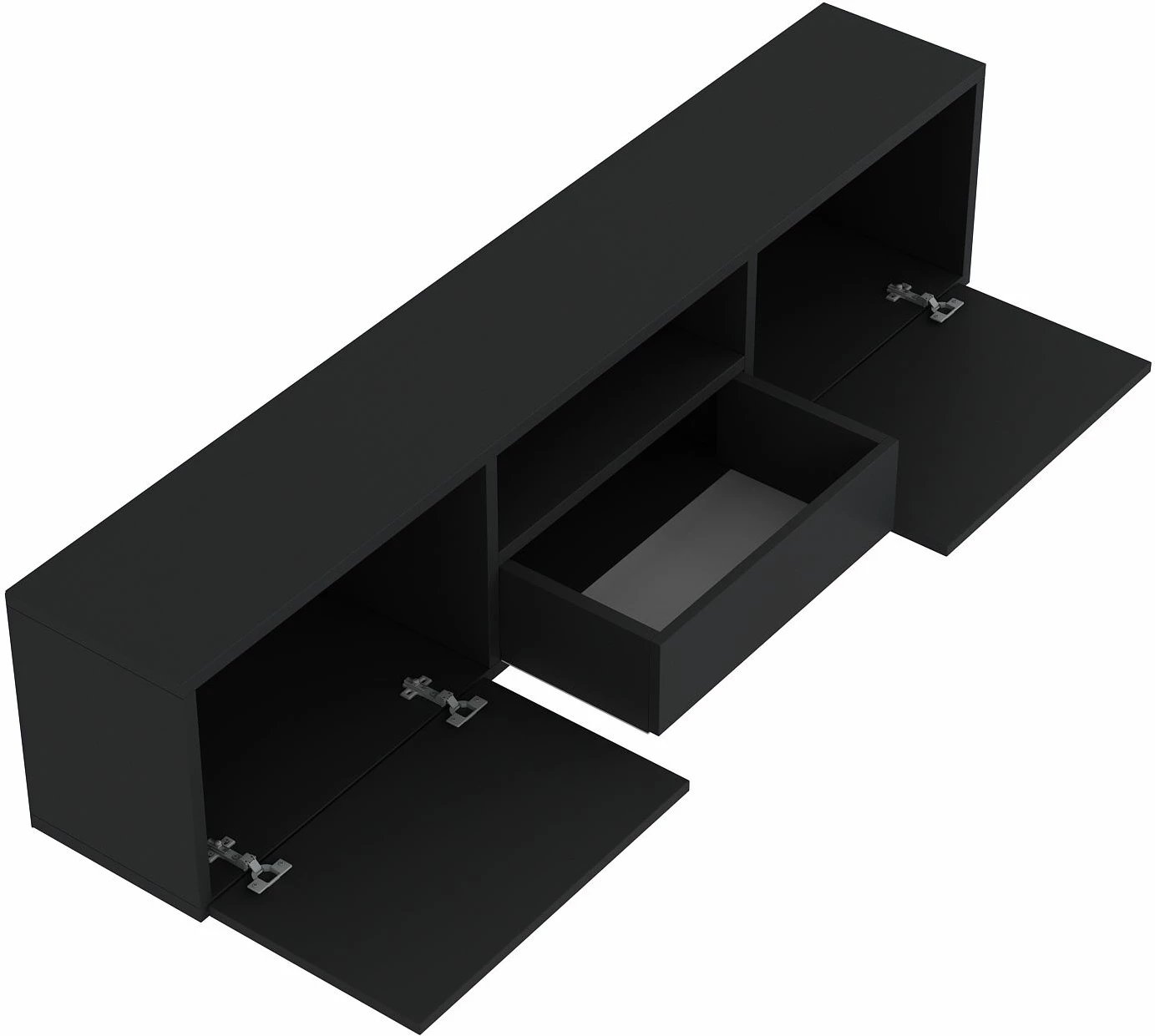 Komodë TV, Skye Decor, anthracite, silver, 1301-DROP-1