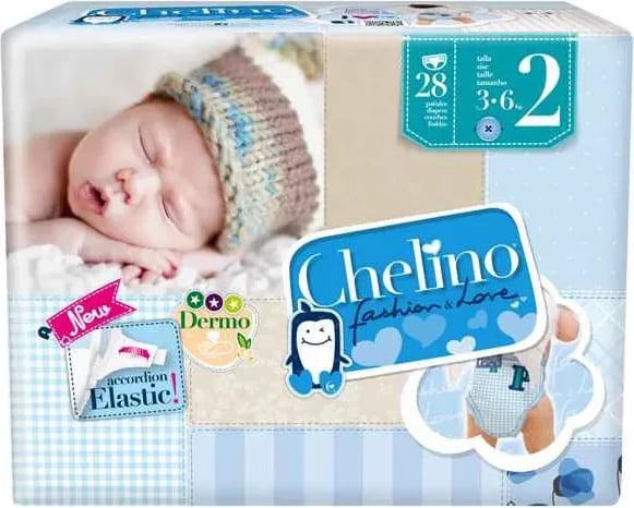 Pelena për fëmijë Chelino Fashion&Love T-2 28 copë
