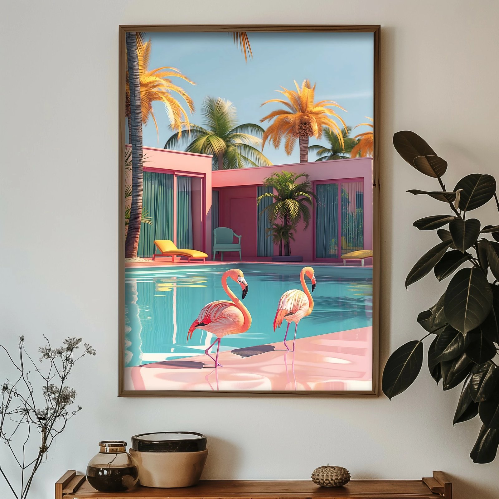 Pikturë dekorative me kornizë MDF, shumëngjyrëshe, Wallity GE093-L