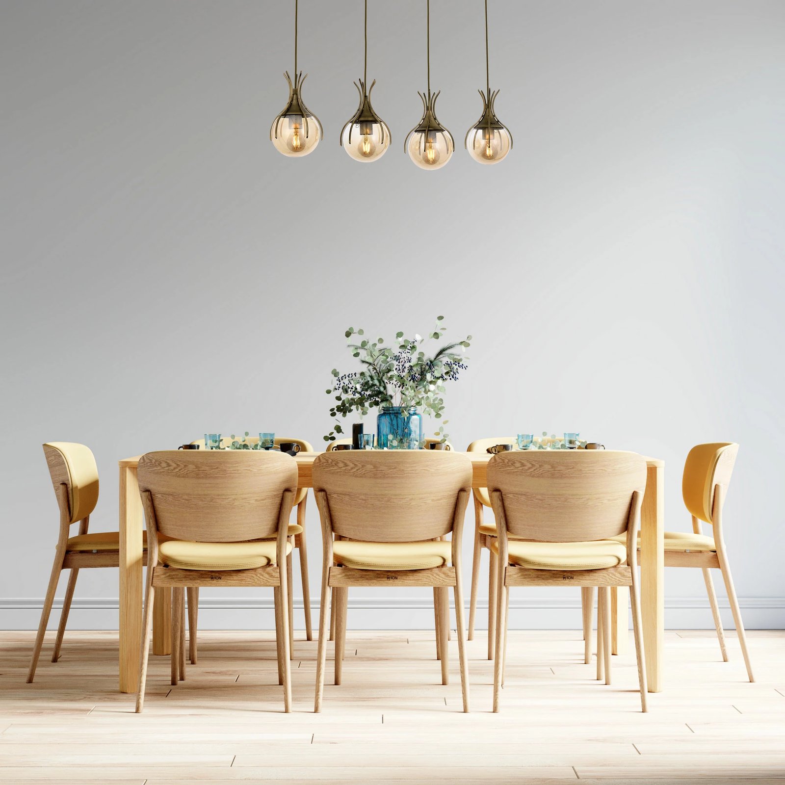 Llambadar Opviq, AV-1766-4EY, ngjyrë antike, 4 llampa