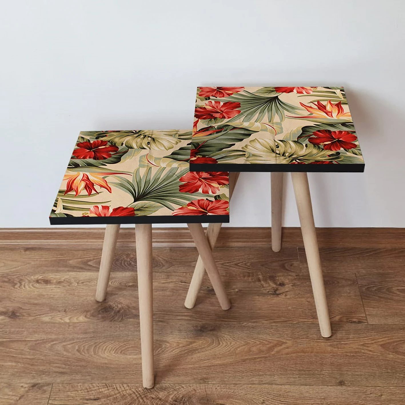 Set tavolinash të mbivendosura Skye Decor, 2 copë, 2Shp205, bezhë