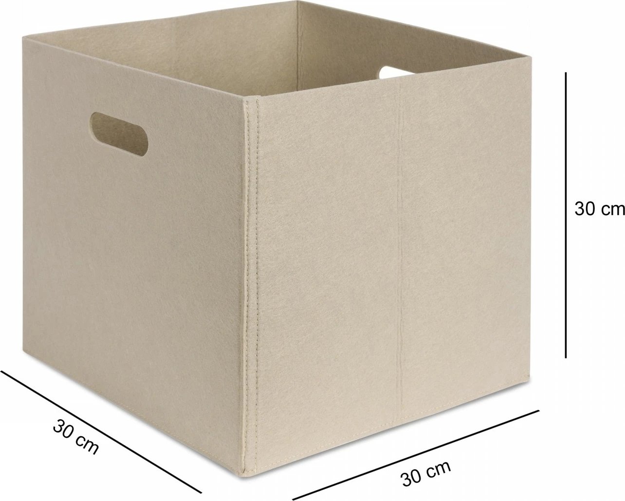 Set organizues tavoline prej ndjese, krem, 4 copë, Aberto Design, HMY-6357