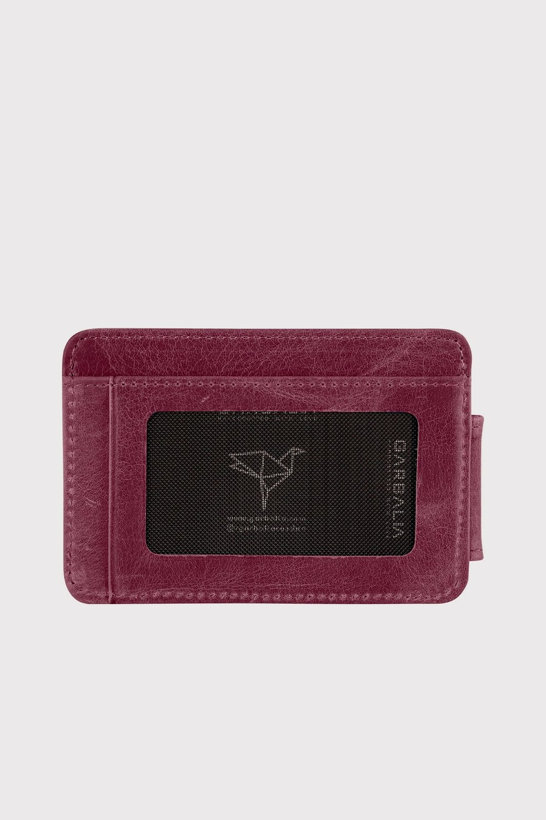 Portofol për burra, lëkurë natyrale, ngjyrë burgundy, Zoozie Bags Pisa Crazy