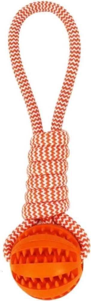 Lodër qeni KOOPMAN me top portokalli H40xØ7cm