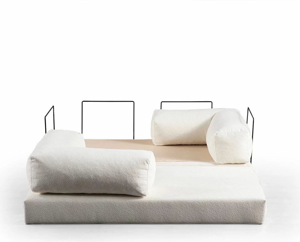 Divan-krevat dy-vendësh Atelier del Sofa, Via Con, i bardhë