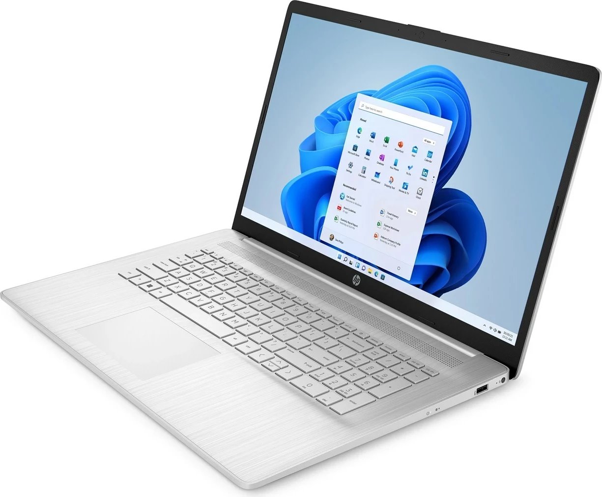 Laptop HP 17-cp3114nw, Ryzen 7 7730U, 17.3", 16GB RAM, 512GB SSD, Natural Silver