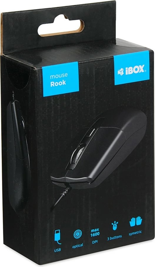 Maus iBOX i010 Rook me kabllo, 1.8m, i zi Maus iBOX i010 Rook me kabllo, 1.8m, i zi